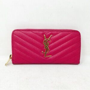 Saint Laurent #LAKD6R Quilted Cassandra Wallet